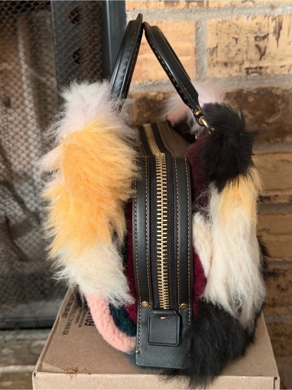 Coach Rogue 20 Patchwork Shearling - Picture 3 of 10